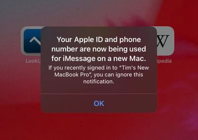 apple id being used another device facetime imessage