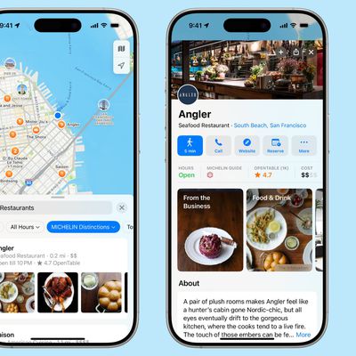 apple maps michelin guide