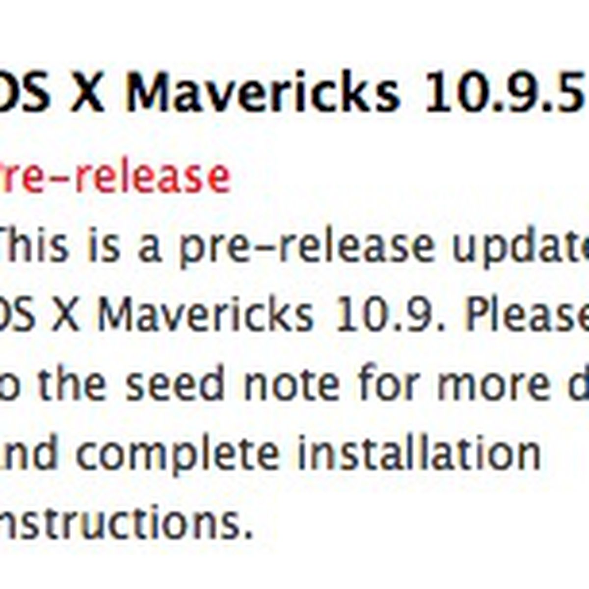 os x 10 9 5 update os x 10 9 5 update