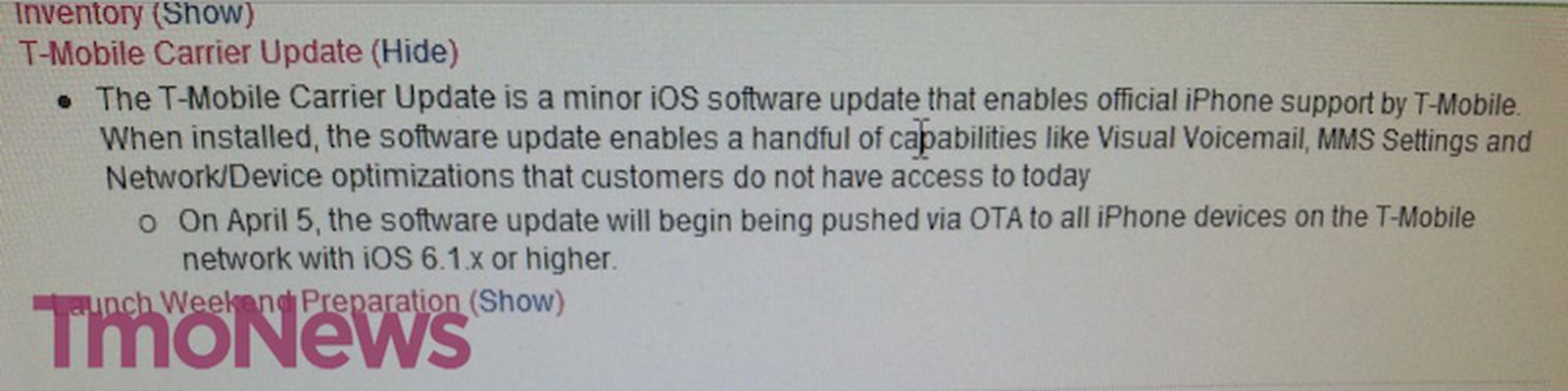 T-Mobile to Release Software Update With LTE and Visual Voicemail ...