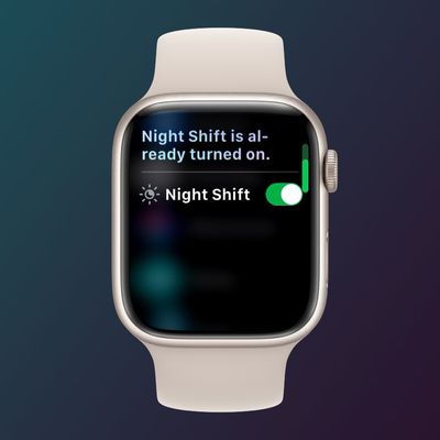 apple watch night shift