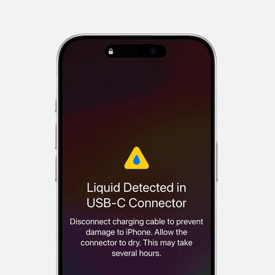 liquid detected iphone alert