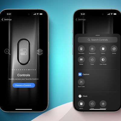 iOS 18 Control Center Toggles for Action Button Feature