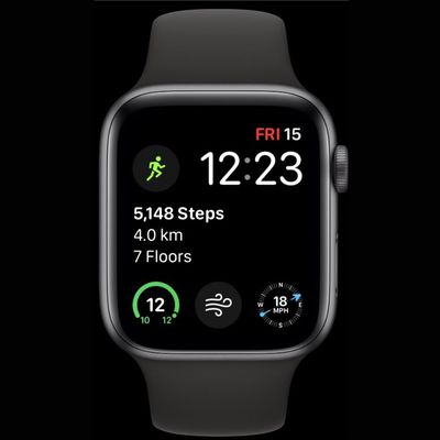 apple watch face steps count