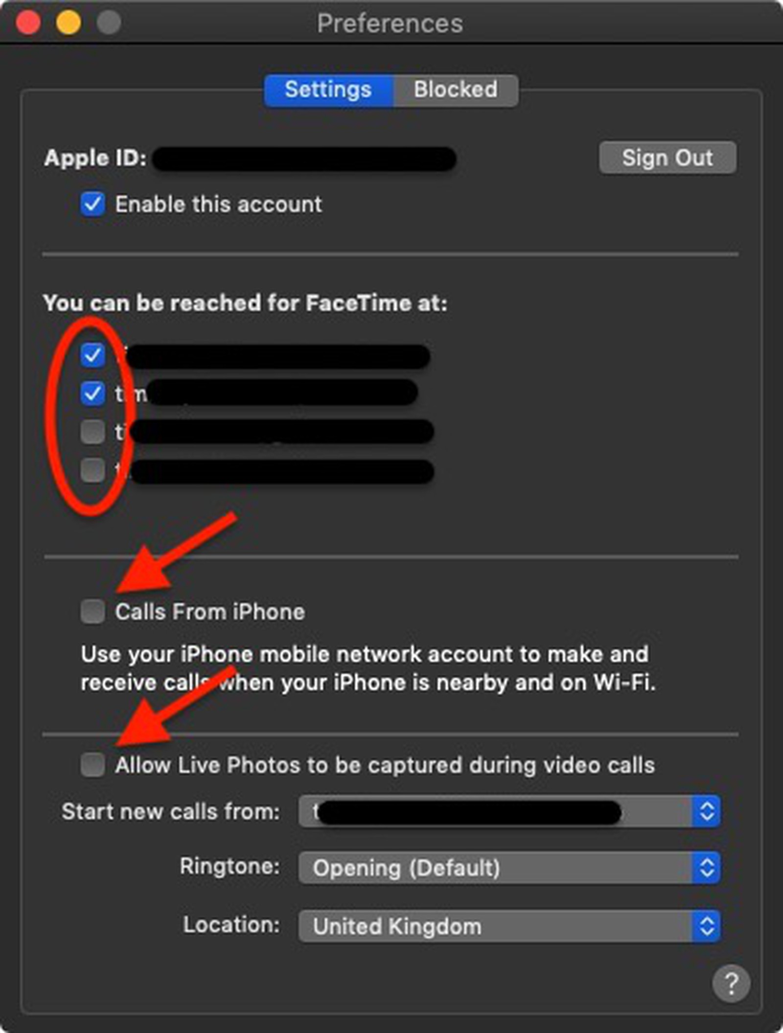 facetime login issues mac