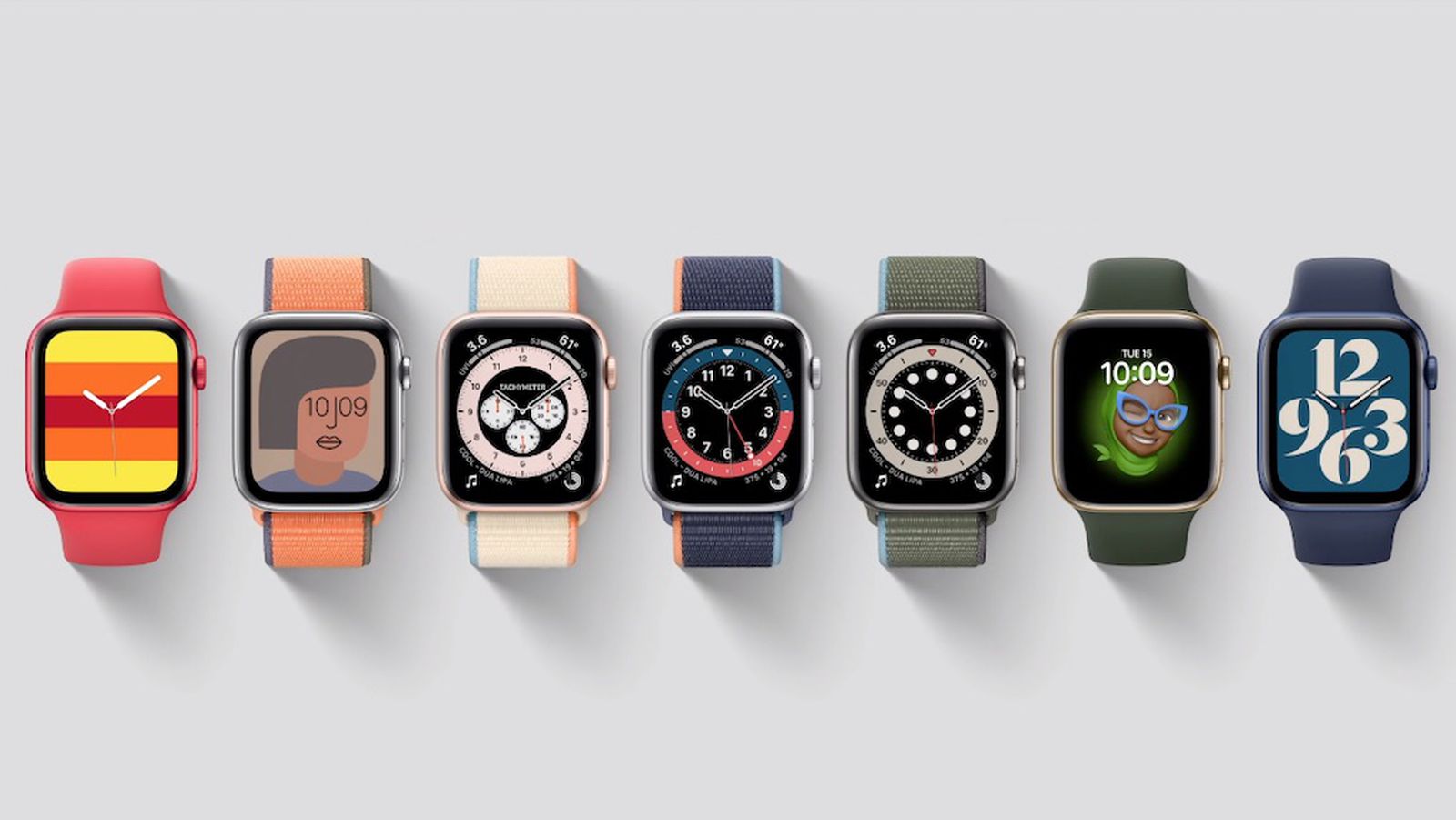 Apple Watch Series 6 Features New Watch Faces With Memoji, Stripes, and  More - MacRumors
