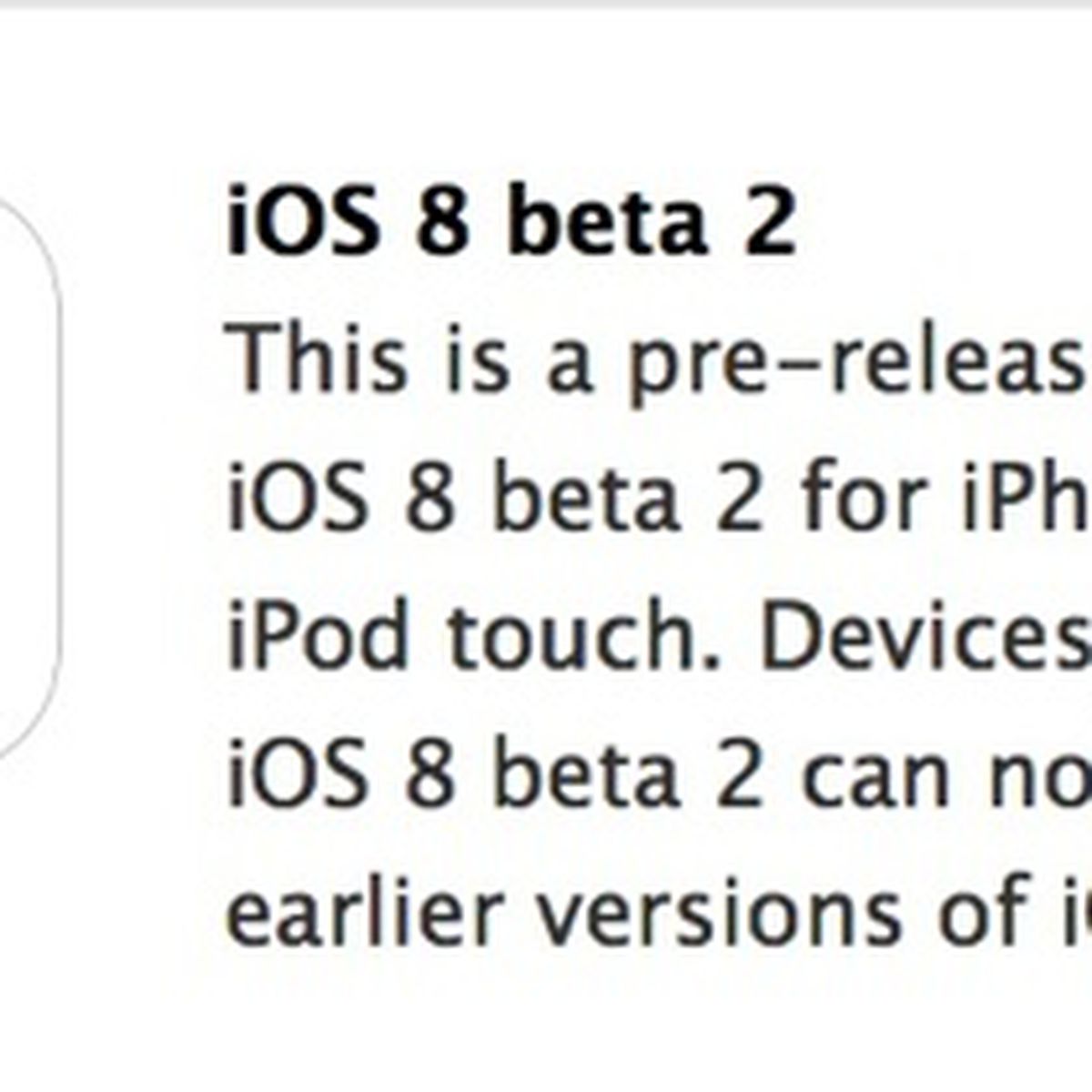 Apple Releases Ios 8 Beta 2 To Developers Macrumors