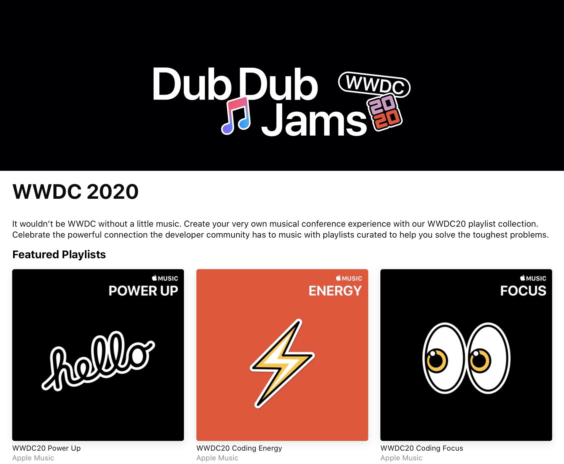 Apple Shares Wwdc Apple Music Playlist For Developers Macrumors