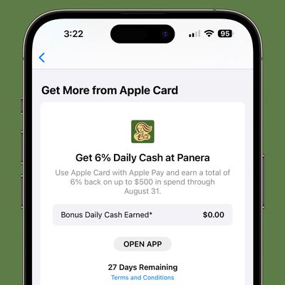 apple card panera promotion