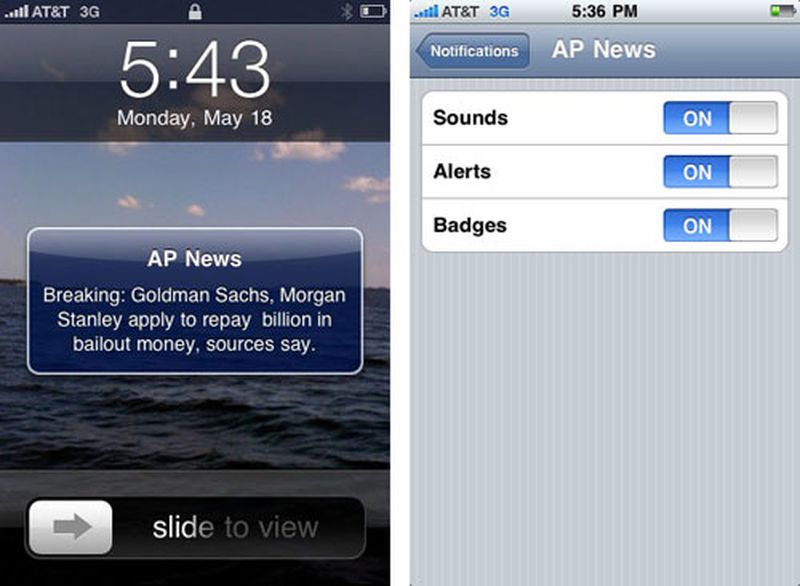 iPhone Push Notification Settings and Screenshots - MacRumors