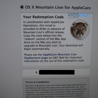 mountain lion applecare download