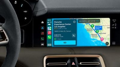 carplay porsche taycan ev routing apple maps