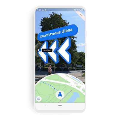 Google Maps Live View AR feature