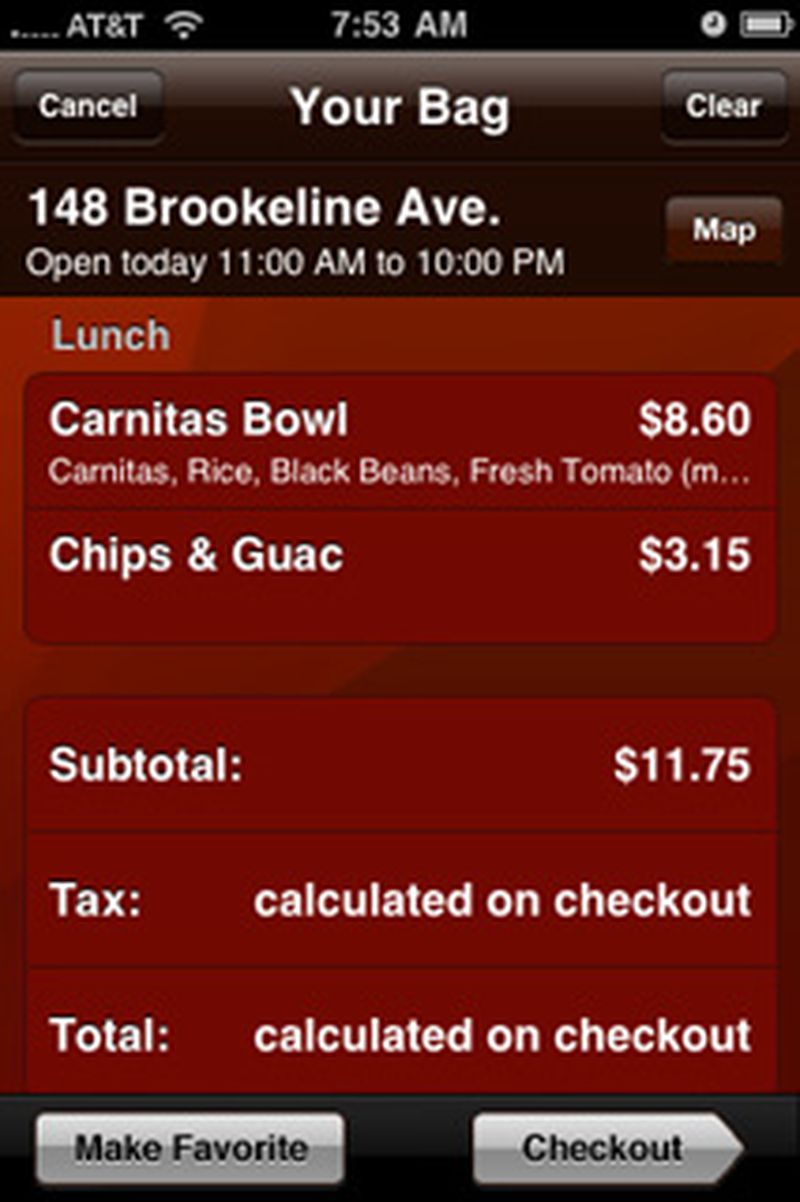 'Chipotle Ordering' Back in App Store MacRumors