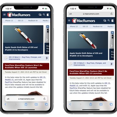 new safari design options ios 15
