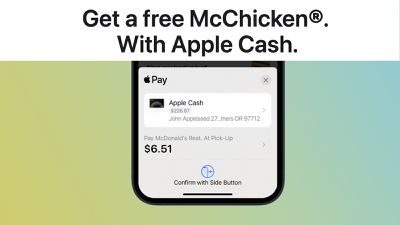 mcchicken apple cash