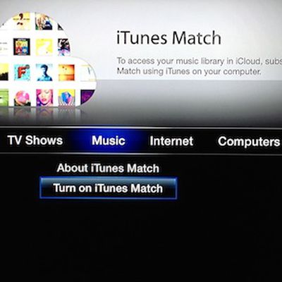 apple tv itunes match menu