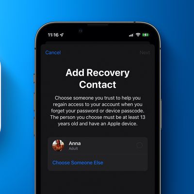 Recovery Contact Feature