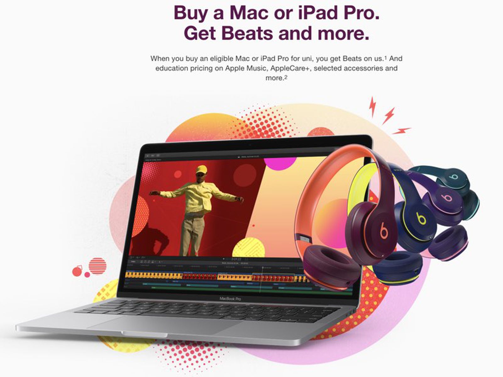 solnedgang Frisør antydning Apple Launches 'Back to University' Promo in Australia, New Zealand, and  Brazil Offering Free Beats With Mac or iPad Pro Purchase - MacRumors