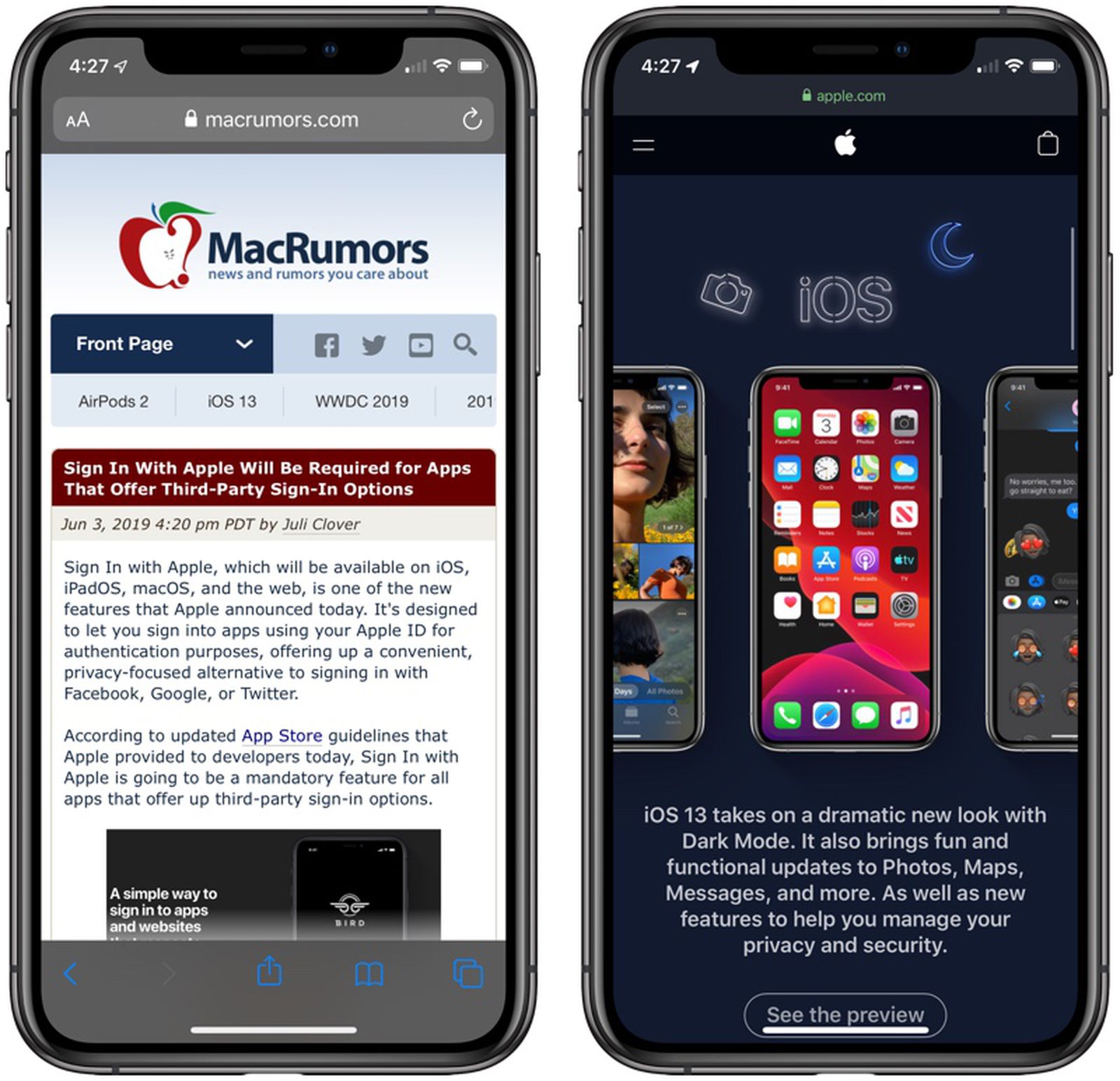 Dark Mode on iPhone and iPad - MacRumors