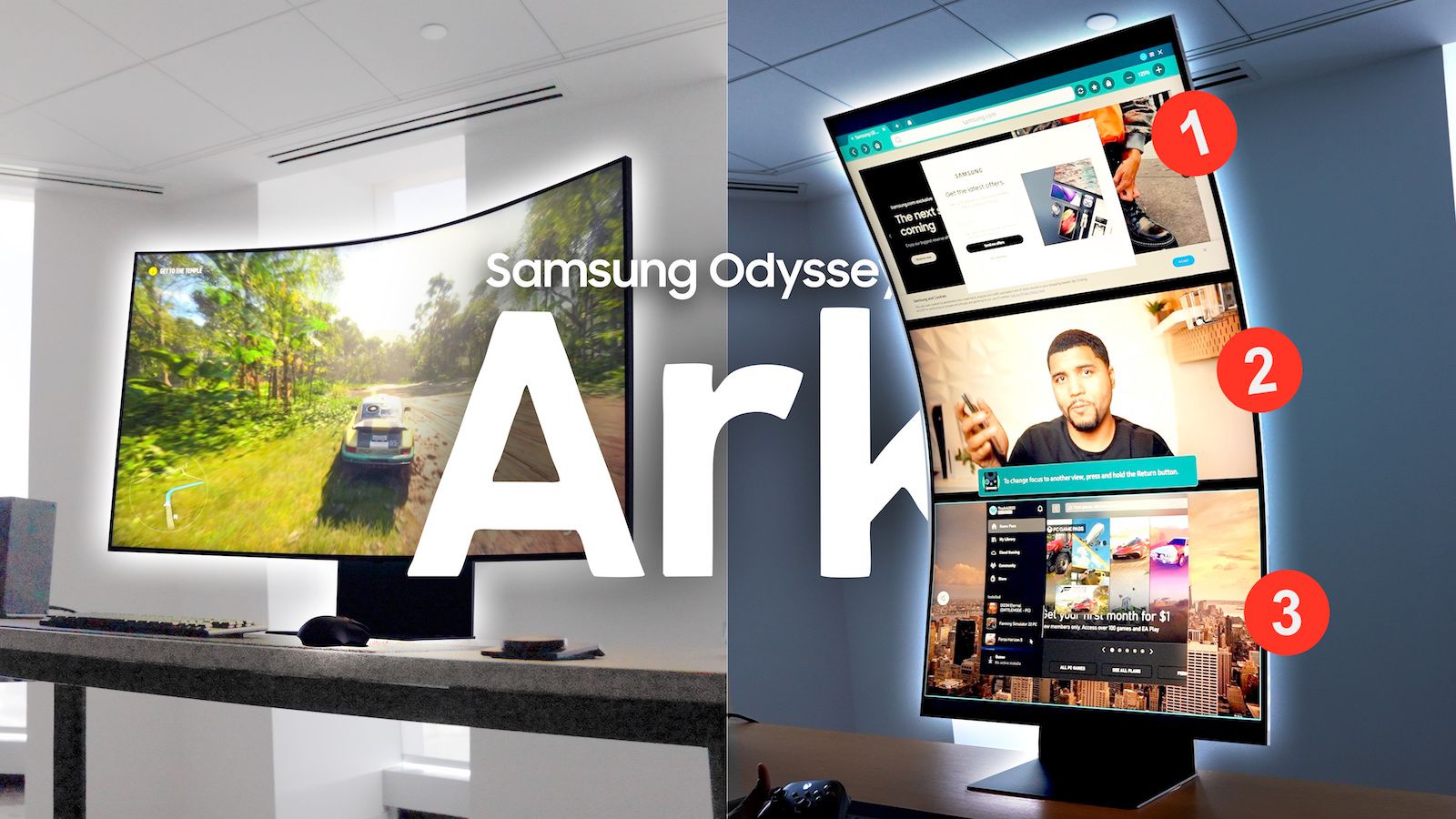 Samsung Launches $3,500 'Odyssey Ark' 55-Inch Curved Gaming Display