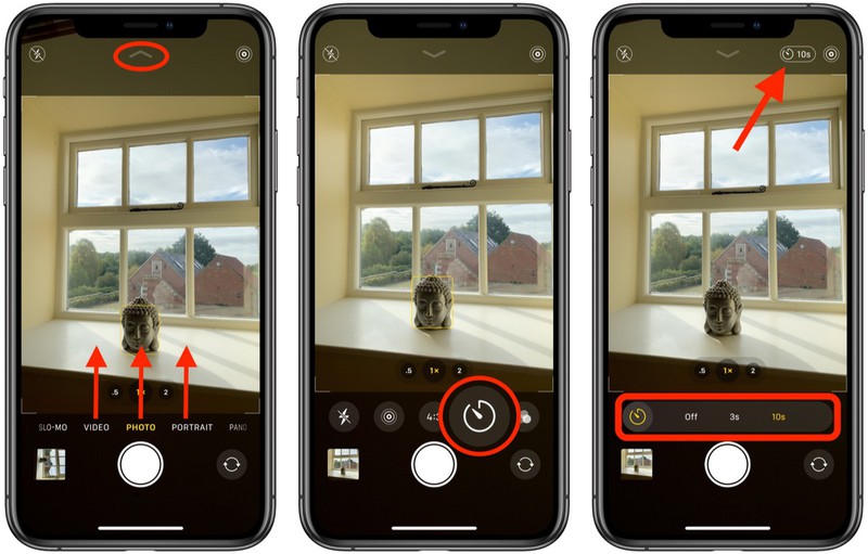 iphone 11 timer for camera