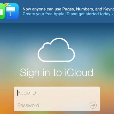iCloud iWork Beta
