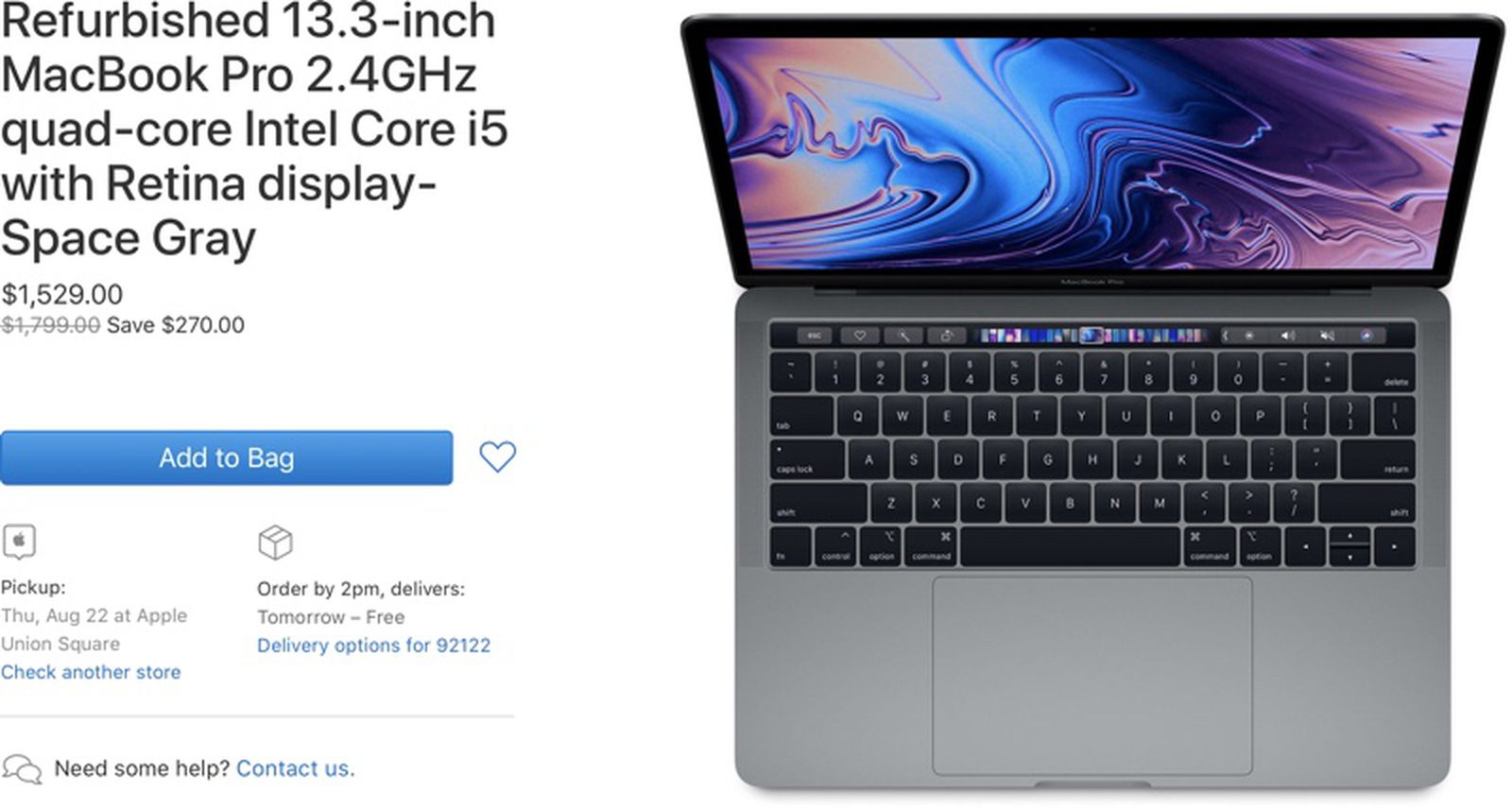 オンラインストア売 MacBook Pro Retina 13インチApple 2019 ノートPC