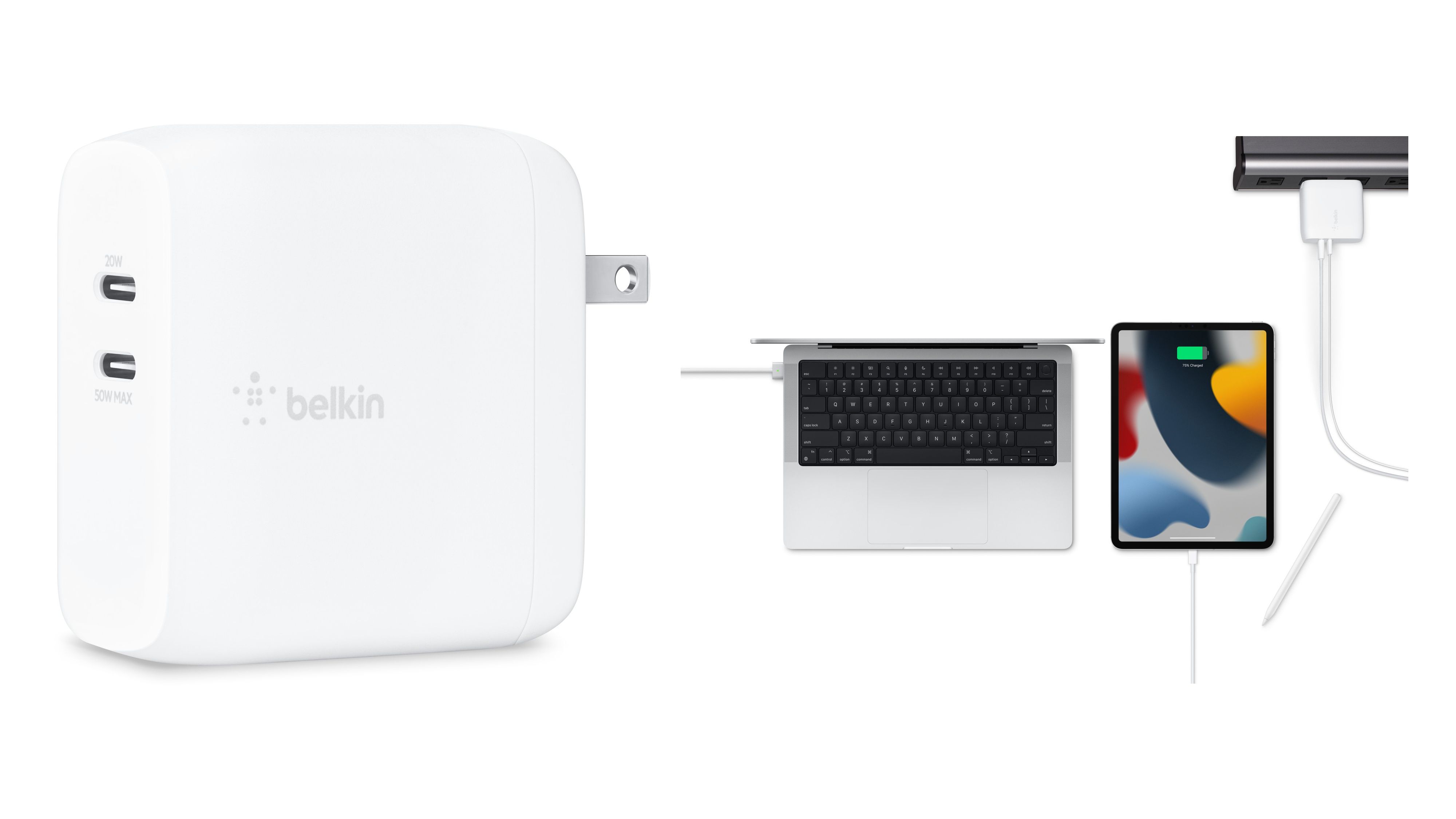Apple começa a vender carregador duplo USB-C de 70 W da Belkin e outros acessórios