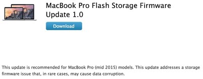macbook air flash storage firmware update 1.1