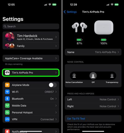 designer erindringer Repræsentere iOS 16: How to Customize Your AirPods Settings - MacRumors