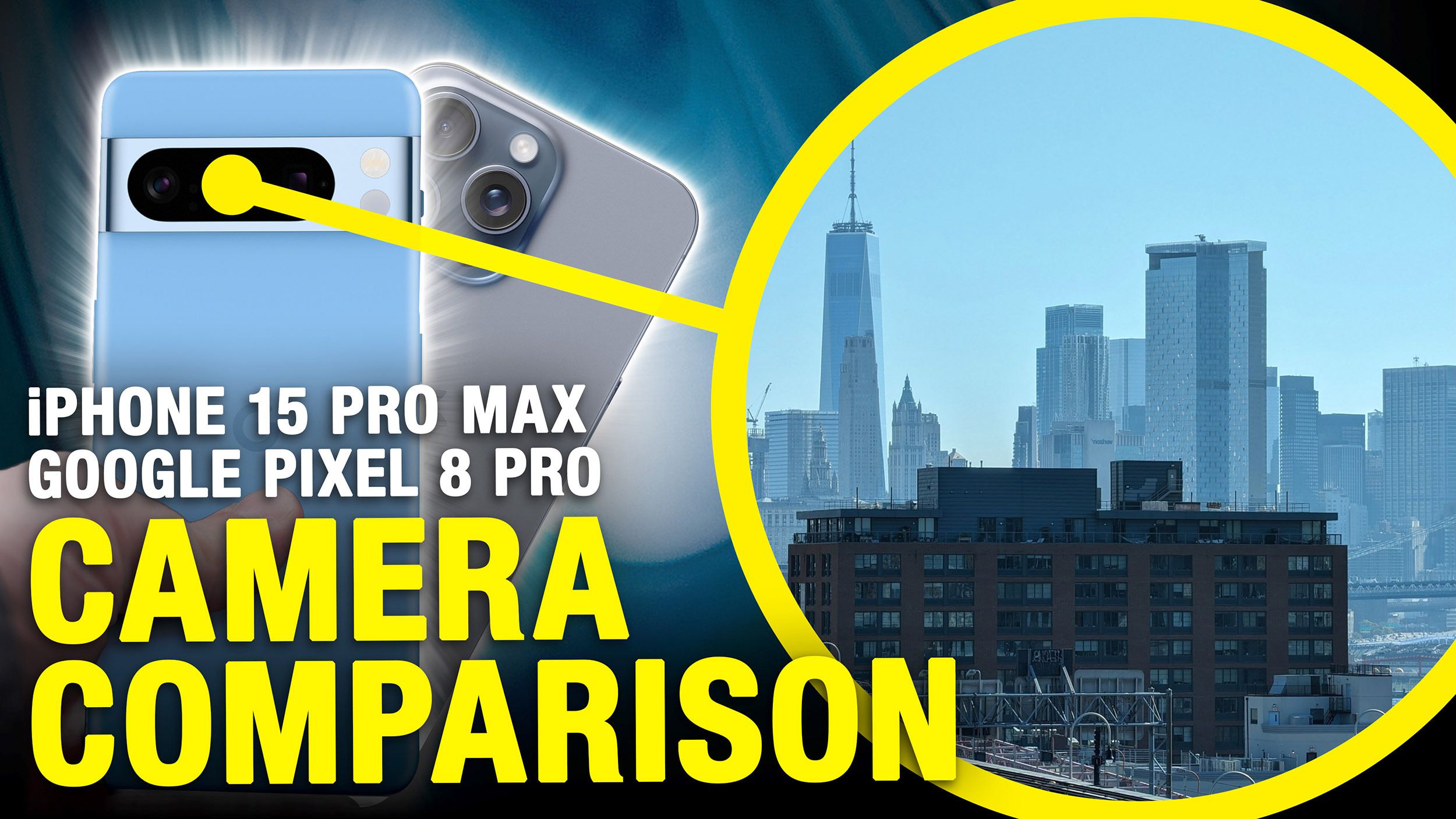Comparación de cámaras: iPhone 15 Pro Max y Pixel 8 Pro
