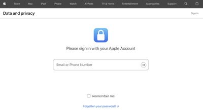 request copy apple account data4