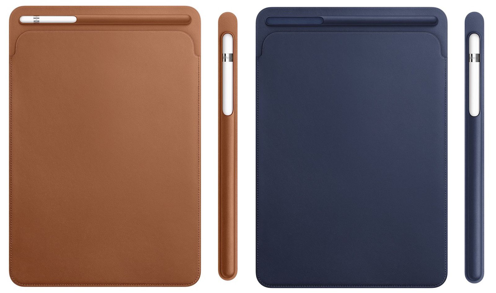 Tag det op leje biograf 10.5-Inch and 12.9-Inch iPad Pro Models Gain All-New Leather Sleeve and  Apple Pencil Case Accessories - MacRumors