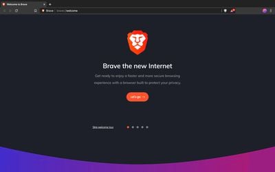 Brave Browser Welcome Page