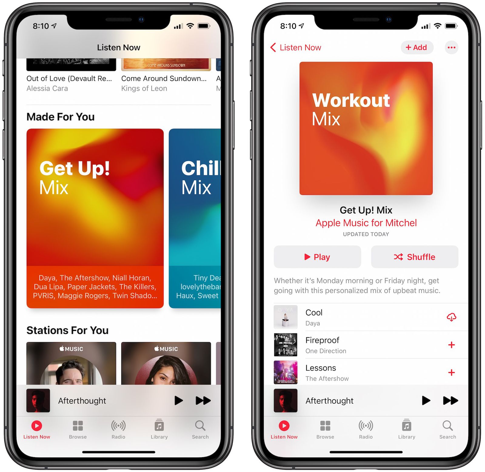photo of Apple Music Renaming 'Get Up! Mix' to 'Workout Mix' image