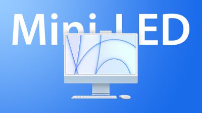 iMac M1 Blue Mini LED Feature