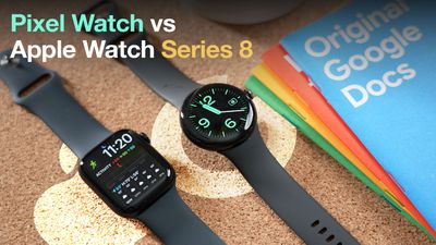 Feature comparison between Pixel Watch and Apple Watch Series 8