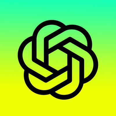 openai logo neon