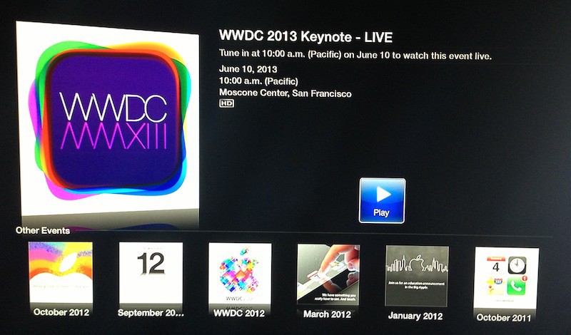 watch wwdc on apple tv