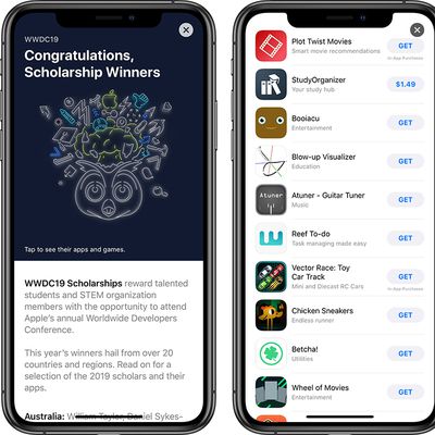 wwdc 2019 scholarship winners app store