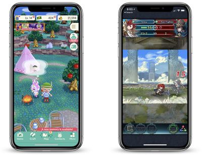 animal crossing and fire emblem ios