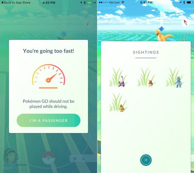 New Pokemon Go Update Adds Driving Warning Changes Nearby Into Sightings Macrumors