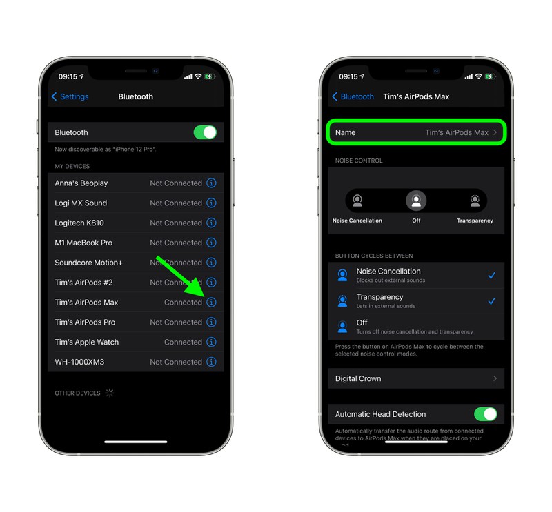How to Change the Name of Your AirPods Max - MacRumors