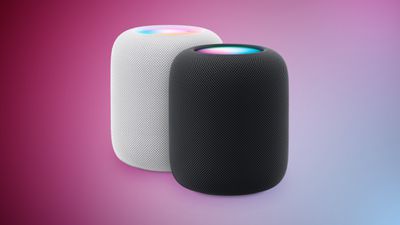 HomePod 2 est disponible dans les couleurs Blanc et Violet Minuit et Bleu