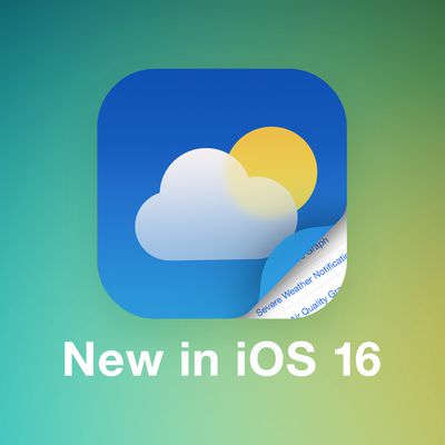 iOS 16 Weather Guide Feature
