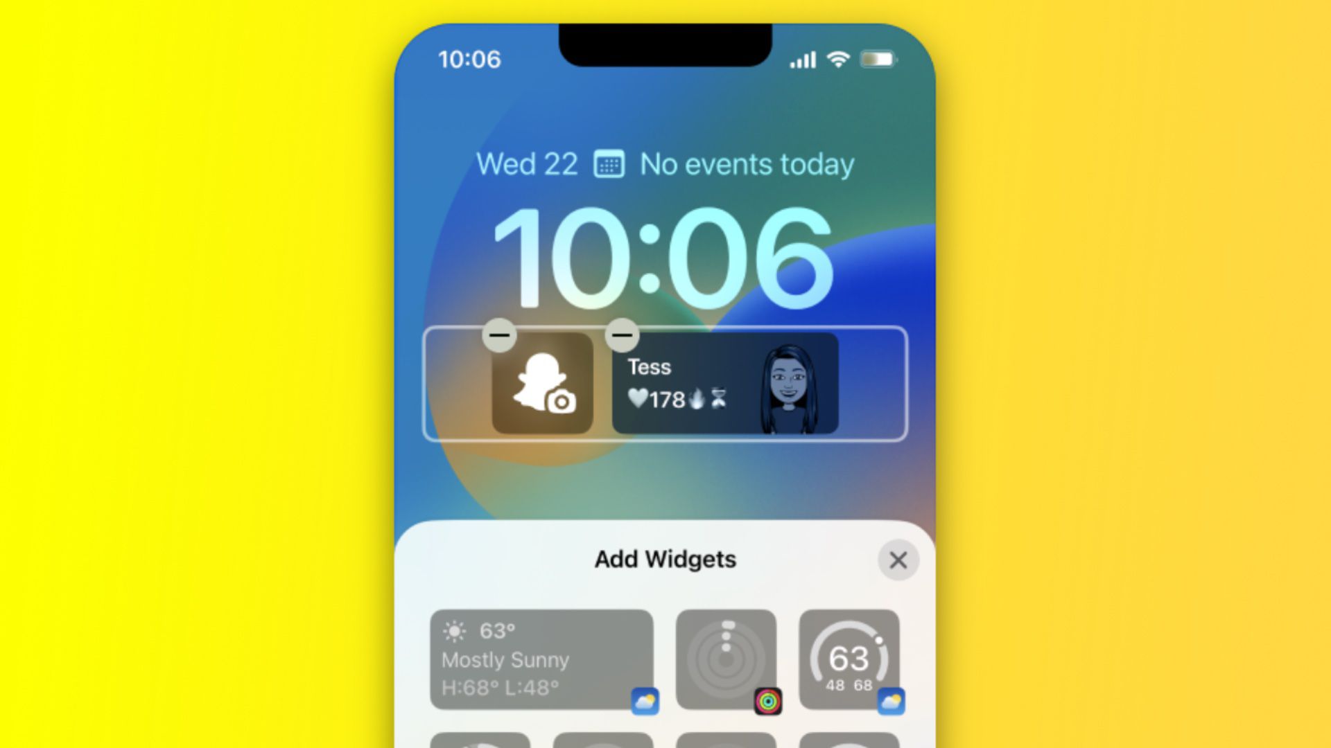 Snapchat стал последним популярным приложением, в котором появился виджет блокировки экрана для iOS 16.