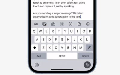 ios 16 Dictation - ویژگی ها و تغییرات iOS 16 منحصراً برای آیفون های جدیدتر
