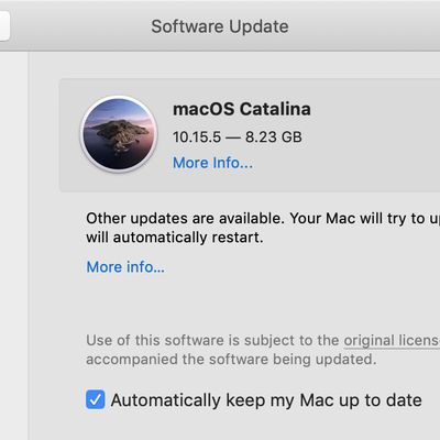 catalina software update