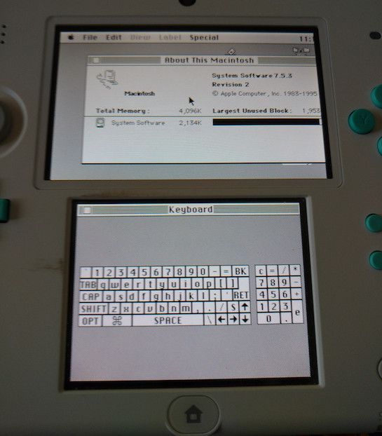 Homebrew Enthusiasts Emulate Macintosh Plus on Nintendo 3DS - MacRumors